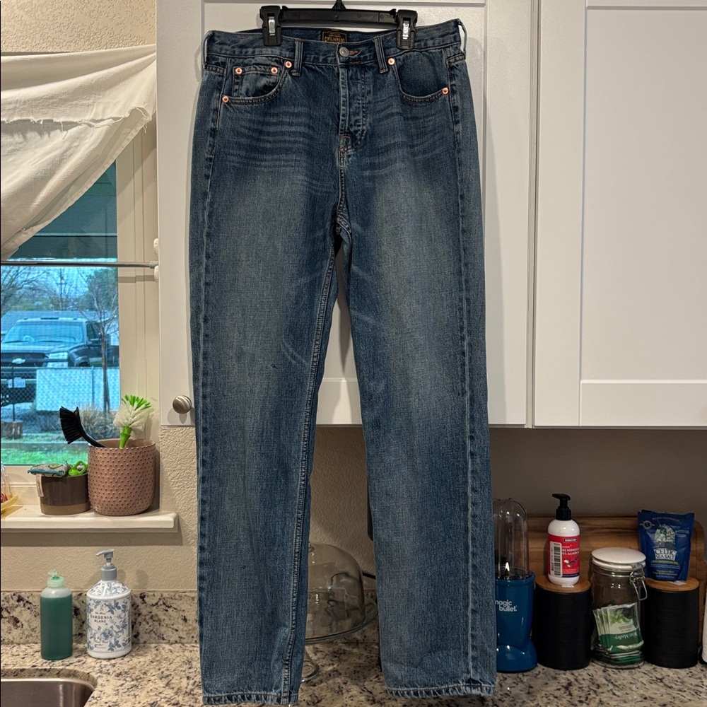 Women’s Civilianaire Boyfriend Blue Jeans Medium Wash Pants Casual 100% Cotton